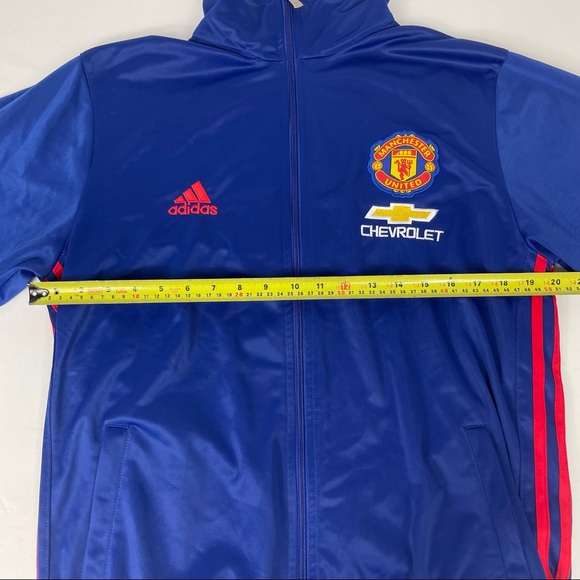 Adidas Manchester United Chevrolet Track Jacket Tracksuit Top Zip Up XXL - Picture 7 of 9